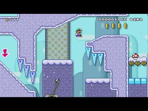 Frosty Forest Cavern by Funnystuf - Super Mario Maker 2 - No Commentary 1bu