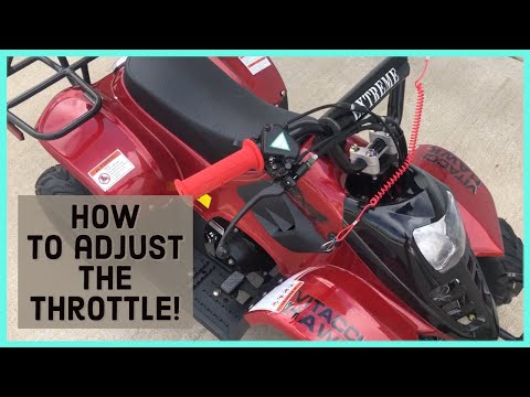 How to Adjust the Throttle on a Kids Chinese ATV! Make it Faster...or Slower!