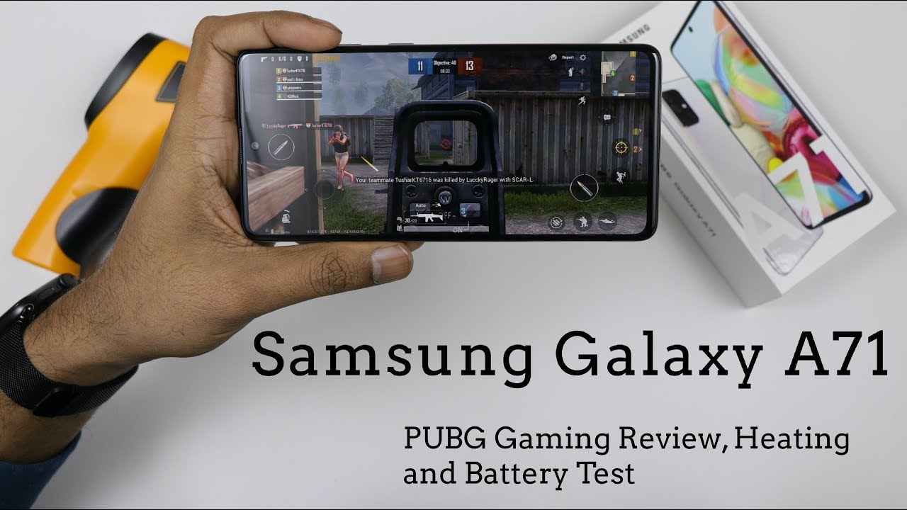Samsung Galaxy A71 - PUBG Gaming Review (HD + High), Heating and Battery Test 🎮