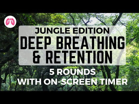 Wim Hof Deep Breathing & Retention Technique | Jungle Sounds | TAKE A DEEP BREATH