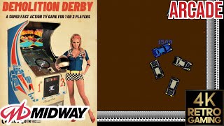 Demolition Derby Arcade (Midway 1984) 4k Gameplay