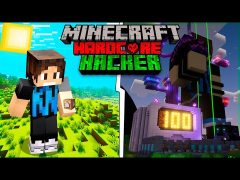 SOBREVIVI 100 DIAS SENDO HACKER NO MINECRAFT HARDCORE 1.19