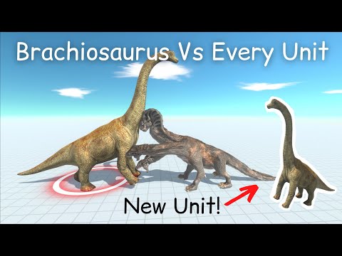 New Unit! Brachiosaurus Vs Every Unit ARBS |Animal Revolt Battle Simulator [Who Is The Strongest]