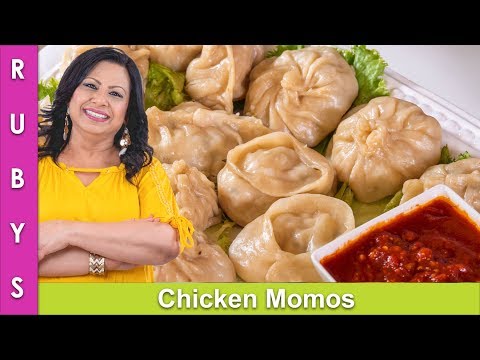 Chicken Momos Recipe & How to Wrap Demonstration in Urdu Hindi - RKK