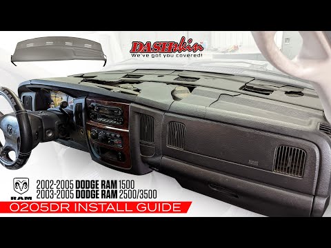 HOW TO: DashSkin Dash Cover Installation for 2002 - 2005 Dodge Ram 1500 ( 2003 - 2005 RAM 2500/3500)