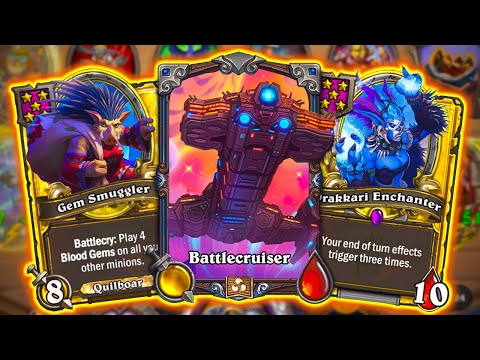 WTF Is This Build?! INSANE Gem Smuggler Quilboar Strategy | Hearthstone Battlegrounds