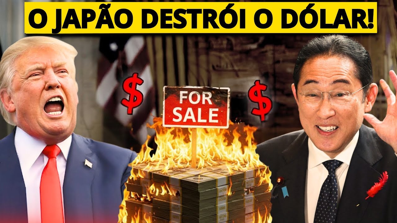 Japão ABANDONA o dólar: EUA EM CHOQUE com a RESPOSTA do Japão às TARIFAS de TRUMP!
