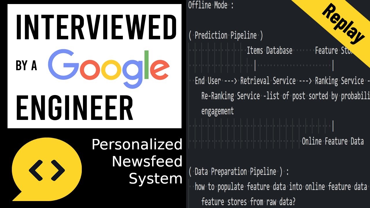Personalized Newsfeed system: ML System Design Interview with a Google Engineer