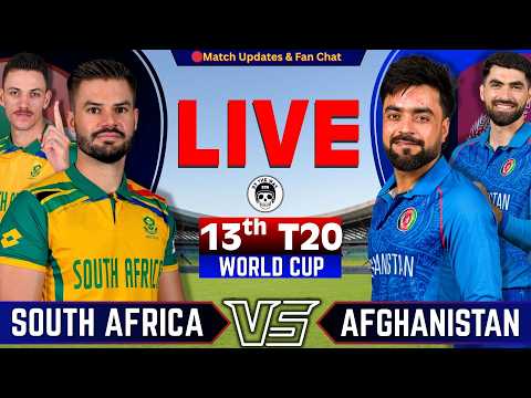 🔴SA vs AFG, 13th Match | Live Cricket Match Today | Afghanistan vs South Africa Live | By Shahid