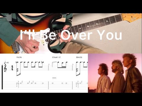 TOTO - I’ll Be Over You (guitar solo cover with tabs & chords)