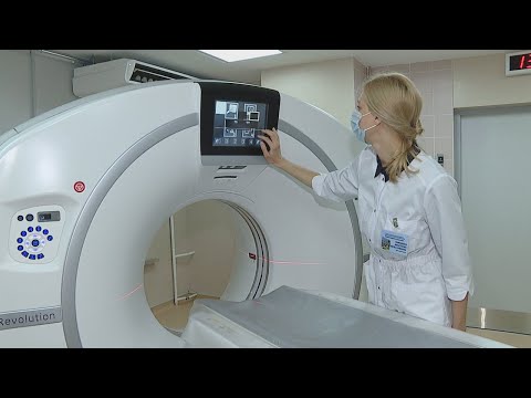 В Гомельской городской больнице №1 установили компьютерный томограф видео