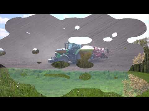 Bernstadt - 2020  Frühjahrsfeldbestellung mit Traktor (Bernstadtbilder)