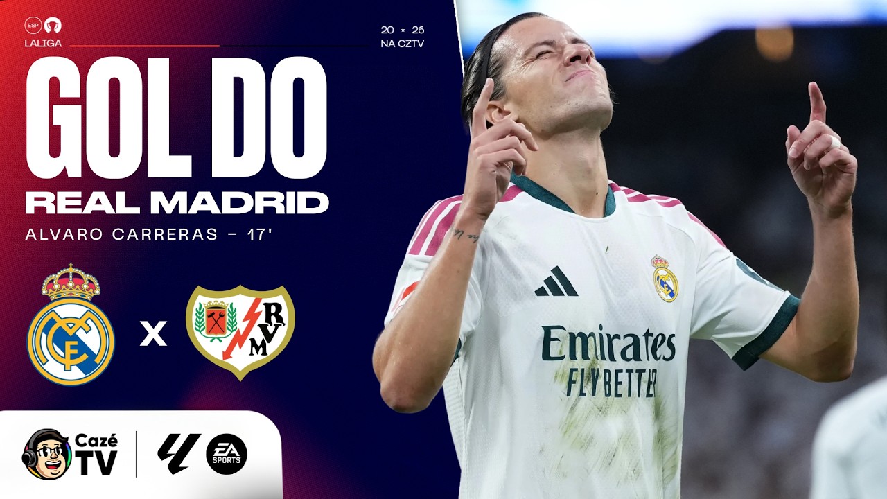 GOLAÇO DO REAL! CARRERAS TABELA COM MBAPPÉ E AMPLIA CONTRA O RAYO