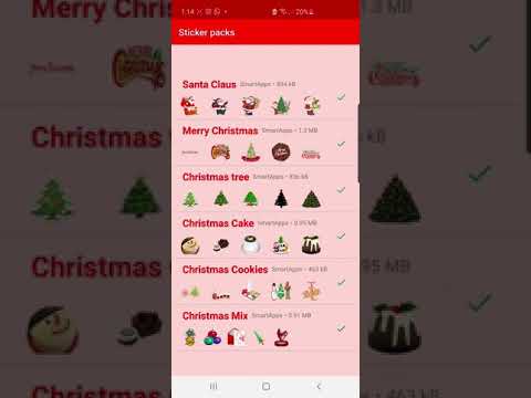 Christmas WAStickerApp Sticker video thumbnail