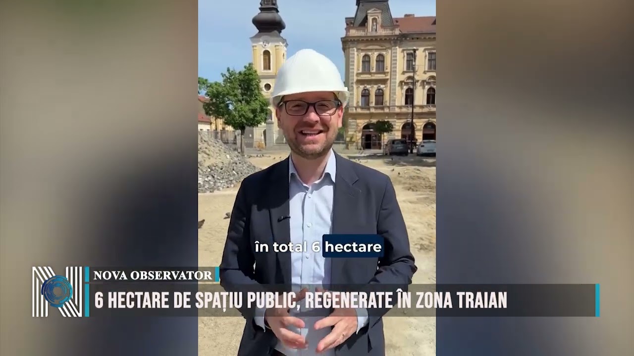 6 hectare de spațiu public, regenerate în zona Traian
