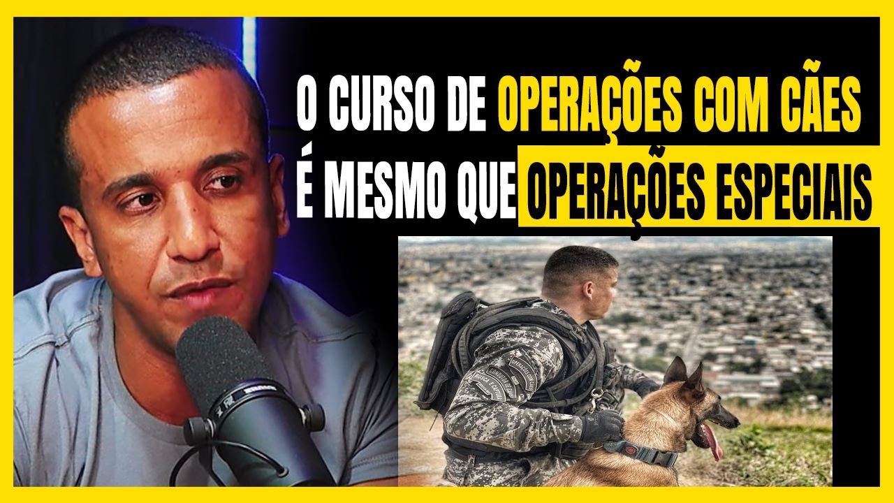 CURSO DE OPERAÇÕES COM CÃES É MUITO DIFÍCIL - PMERJ, TENENTE RAPHAEL, QUEIROZ PODCAST, ANDREMISSIO