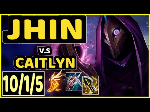 DOUBLELIFT (JHIN) vs CAITLYN - 10/1/5 KDA BOTTOM ADC GAMEPLAY - NA Ranked MASTER