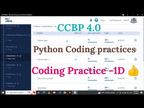 Python Coding Practice 1d Nxt Wave Nxtwave Ccbpacademy Coding Ccbpintensive Python Ccbp