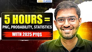 PnC, PROBABILITY, STATISTICS in 1 SHOT !! Each and Every PYQ of JEE 2025 (APRIL)