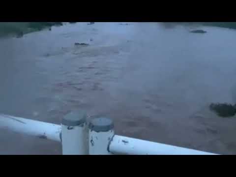 Rio da Farinha registra maior cheia dos últimos dois anos em Cacimba de Areia-PB