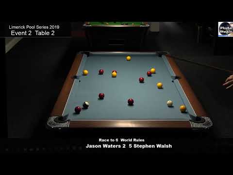 Limerick Pool Series Event 2 Jason Waters vs Stephen Walsh