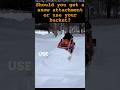 Can you just use your bucket to plow? #tractor #bx2380 #snowplowing