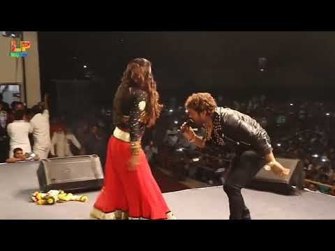 Khesari Lal and Anjana Singh stage dance Bhojpuri 2019 dhamaka