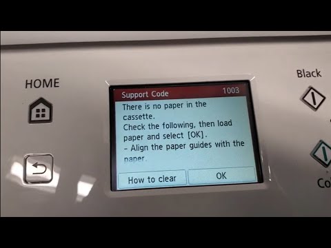 Fix error 1003 and 1300 on Canon Pixma Printers TS6120 TS6220 TS8220 TS8120