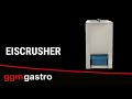 Commercial Ice crusher – Electric 80 W - 3 kg/min - 1 kg hopper - All stainless steel - Water drain required - Easy to clean