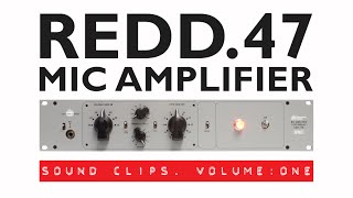 Video thumbnail for Chandler Limited REDD.47 Pre-Amp - Sound Samples: Volume One by chandlerlimited