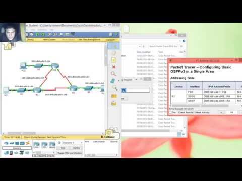 8.3.3.5 Packet Tracer - Configuring Basic OSPFv3 in a Single Area