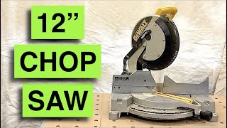 HOW TO USE the Dewalt 15-Amp 12" Single Bevel Compound Miter Saw DWS715 - Review