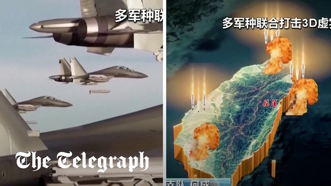 China releases animation showing attacks on Taiwan