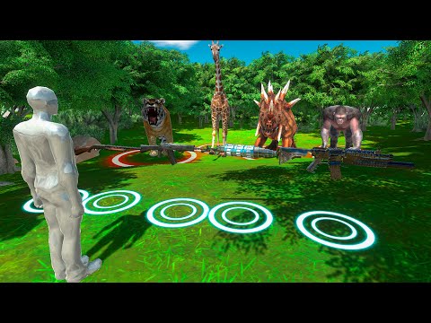 🔥FPS DEATH RUN IN EXTREME FOREST - Animal Revolt Battle Simulator