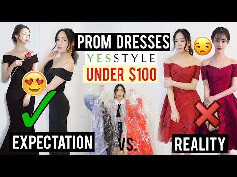 YESSTYLE試穿的100美元以下的廉價舞會禮服|贈品 (CHEAP Prom Dresses under $100 from YESSTYLE Try On | GIVEAWAY)