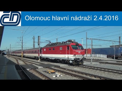 Vlaky Olomouc hlavní nádraží 2.4.2016