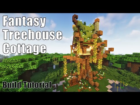 Sneaky Treehouse Build in Minecraft
