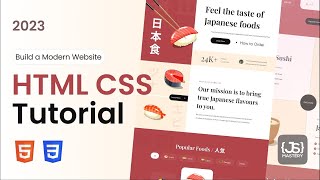 Creating a Sushi-Themed Website: 2023 HTML & CSS Guide for Beginners