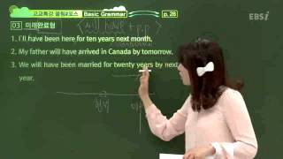 EBS [영어] 고교특강 올림 포스-미래완료형 시제를 설명해 주세요.