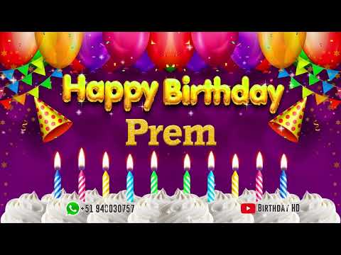 Prem Happy birthday To You - Happy Birthday song name Prem 🎁
