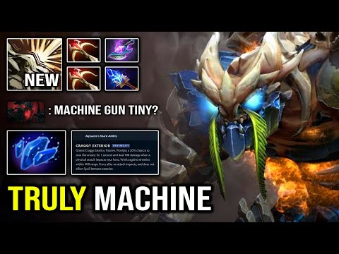 NEW MACHINE GUN 7.28 Aghanim Shard Tiny Craggy Exterior + Imba Tree Throw Deleted SF in 2s DotA 2
