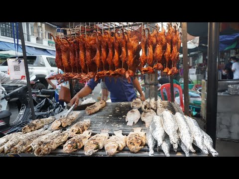 Amazing Guy Grill Meat & Testy on The Street @Olympic - Evening Yummy Street Food Type in Town