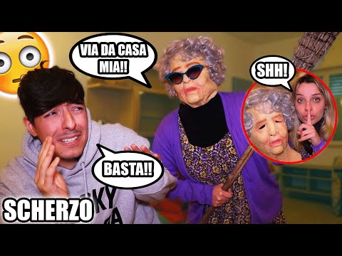 SHE DRESSES UP AS AN OLD WOMAN AND PRETENDS TO BE THE OWNER OF THE HOUSE! - JUST JOKING! *SHE SCR...