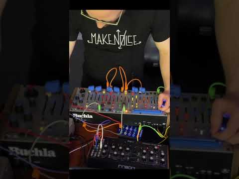 Thumbnail for #shorts Noise experimental music with Buchla 208c Easel Command west cost avant-garde improvisation by Ethan James