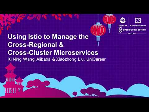 Using Istio to Manage the Cross-Regional & Cross-Cluster... Xi Ning Wang & Xiaozhong Liu