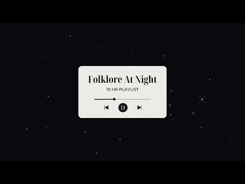 Taylor Swift | Folklore | Instrumental, Acoustic with Rain and Fireplace Sounds | Black Screen