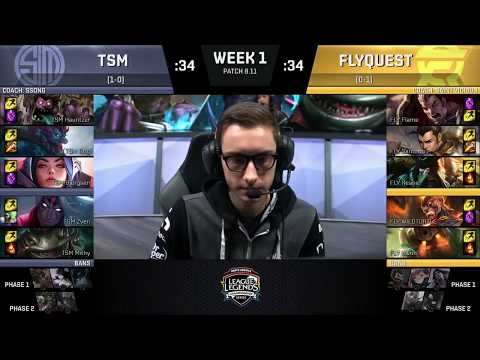 TSM (Hauntzer Mundo) VS FLY (Wildturtle Brand) Highlights   2018 NA LCS Summer W1D2