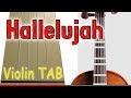 Hallelujah - Violin - Play Along Tab Tutorial