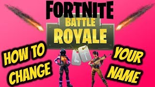 fortnite how to change your name fortnite name change - fortnite how to change your name on mobile