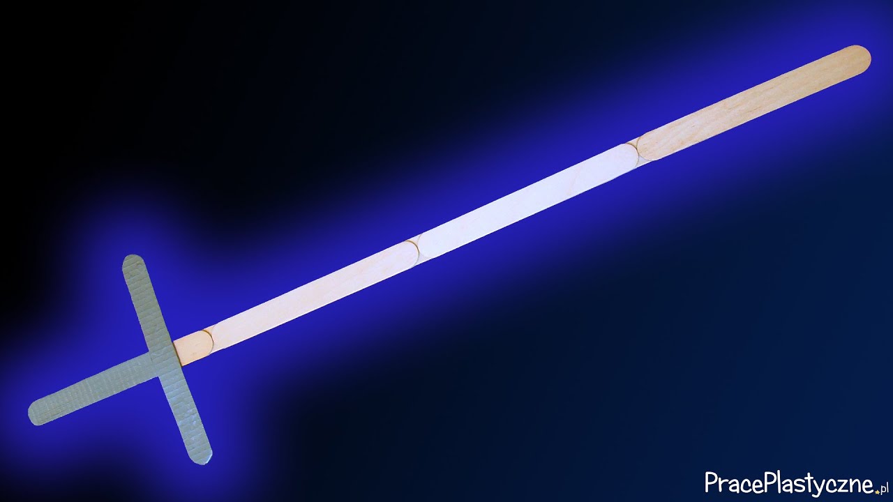 Jak zrobić miecz z patyczków lekarskich?